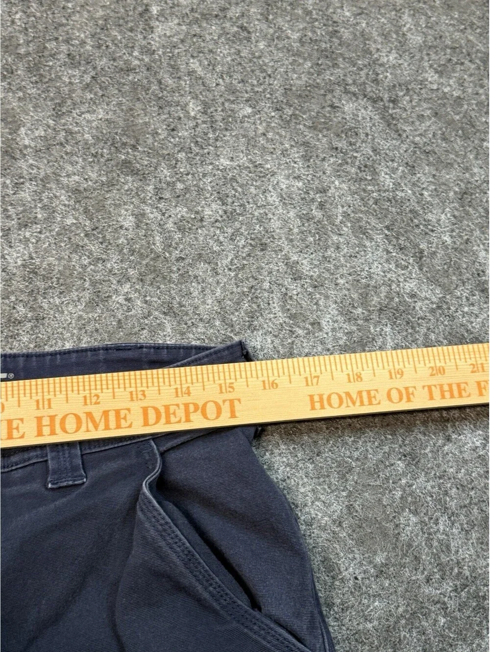 Duluth Trading Flex Fire Hose Pants Mens 32x32 Navy Work Utility Stretch Canvas